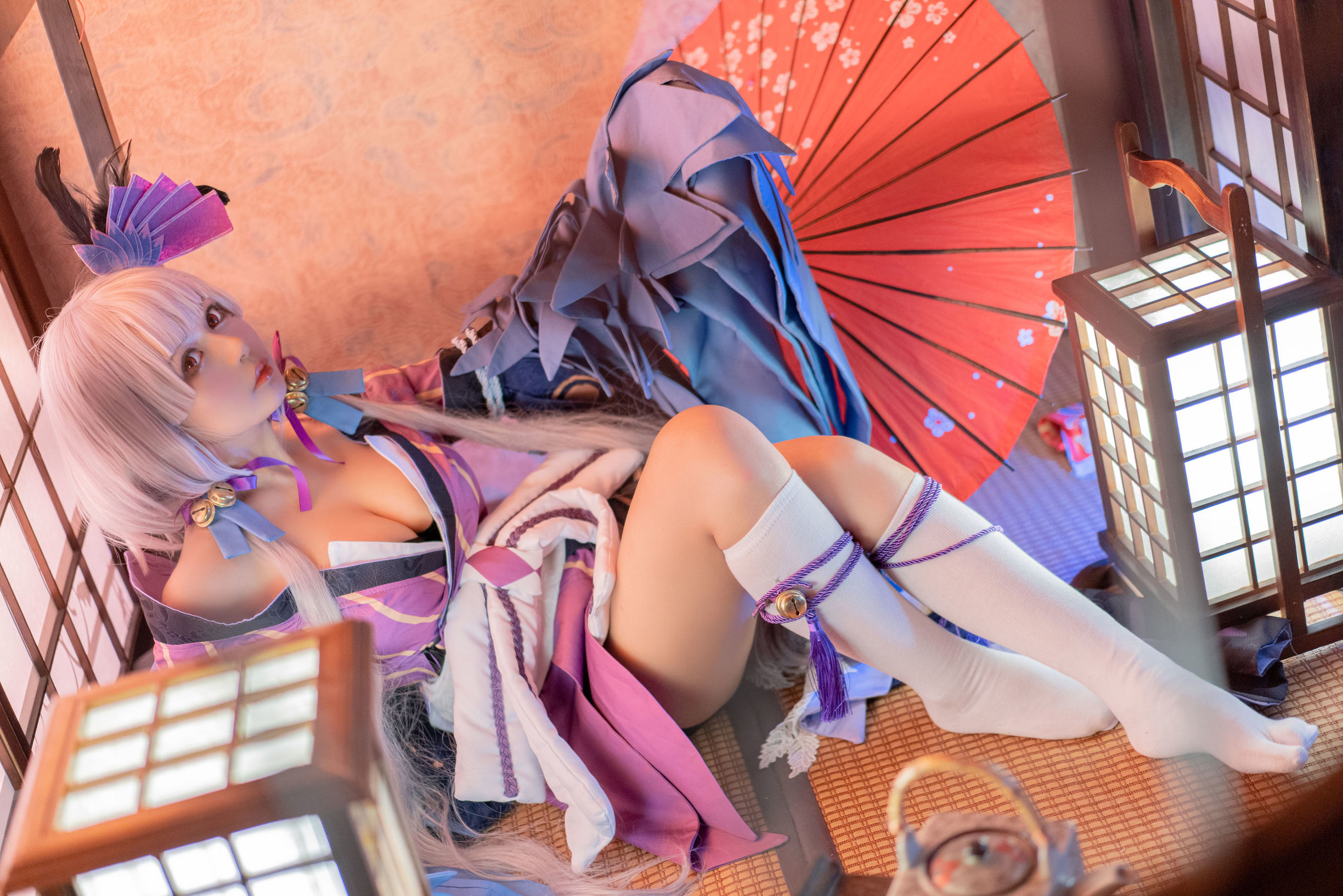 [Cosplay写真]大眼萌妹黑猫猫OvO以津真天插图1